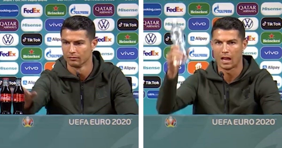 Ronaldo uoči presice ugledao Coca-Colu pa napravio show. Njegova reakcija je hit